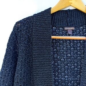 Dana Buchman Loose Knit Open-front Sweater Cardigan, Business Casual, Size Small